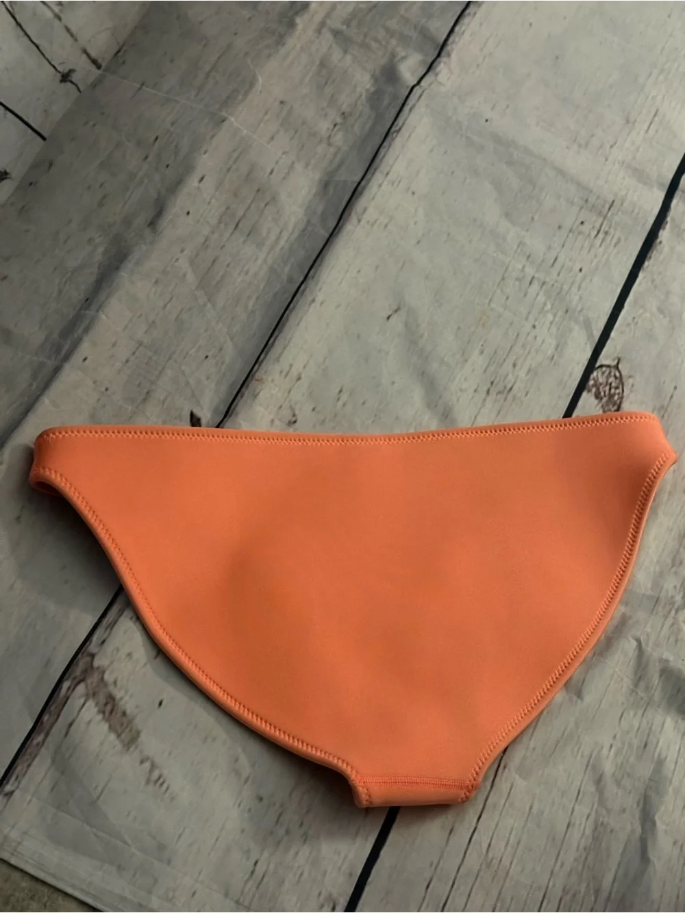 triangl neoprene women’s swimwear Peach-Orange Bikini Bottom - Hipster Brief xL